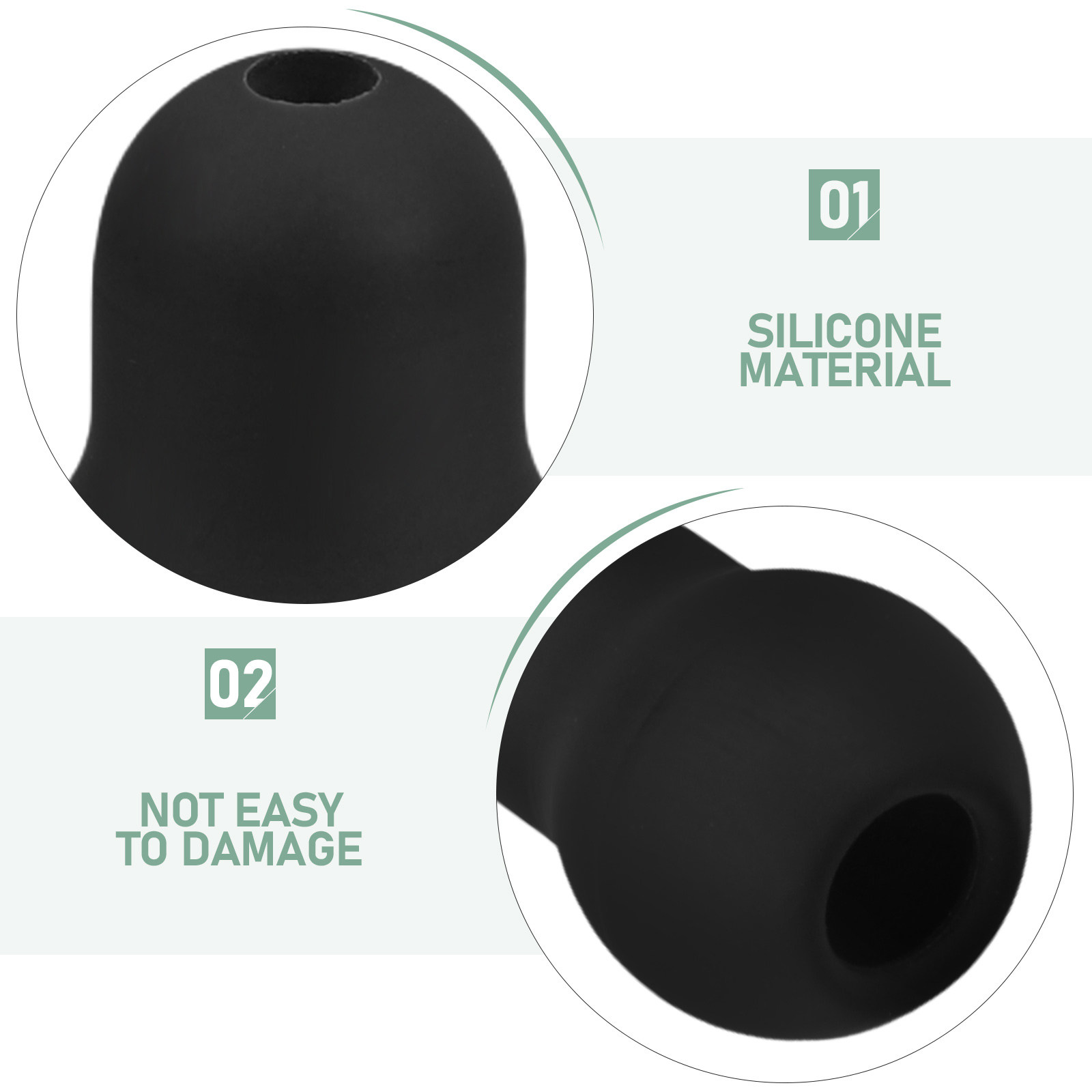 6 Peças de Pontas de Silicone  - Silicone Ear Tip Replacement avaliação e preço