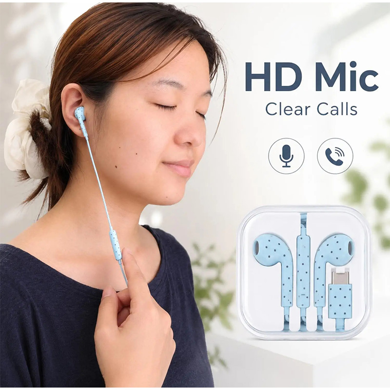 Fones de Ouvido Tipo C com Pad - Wired Earphone Mic avaliação e preço