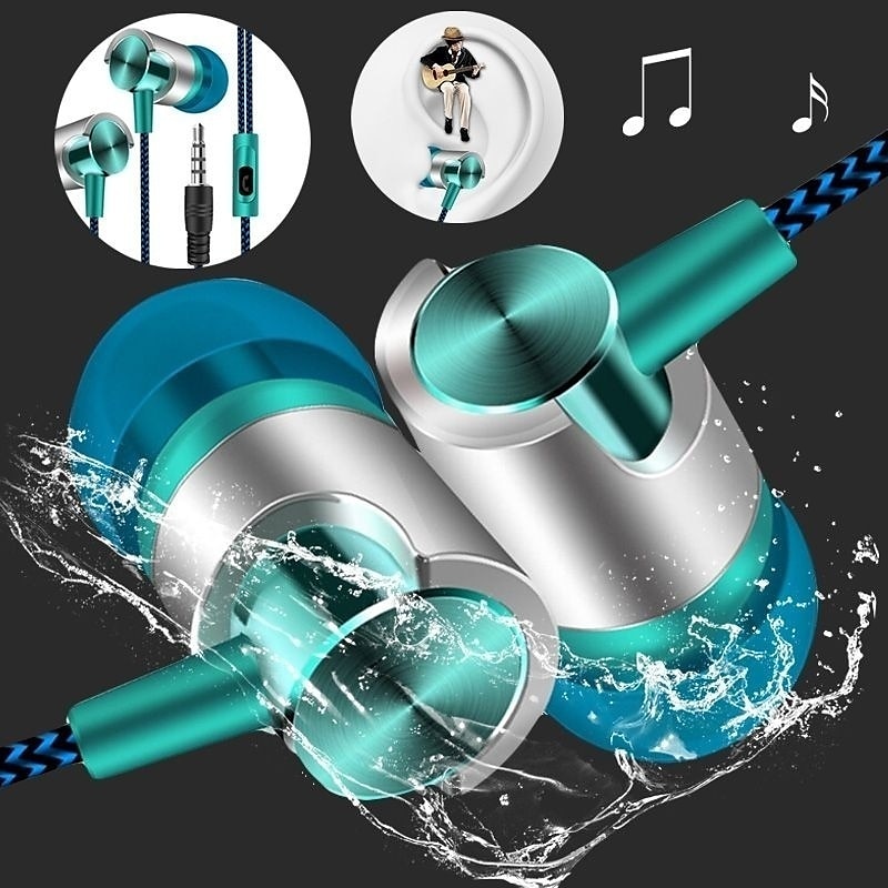 9d estéreo com fio fones de ou - Wired Earphone Mic avaliação e preço
